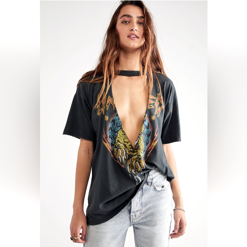 FP x Daydreamer Untamed V-Neck Cutout Tee